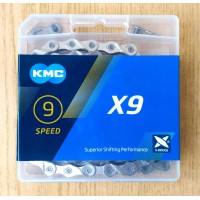 Цепь KMC X9 Silver/Silver (X9.99)